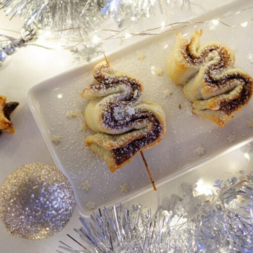 sapin de noël en pâte feuilletée